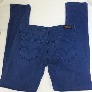 Levi’s 524 Too Superlow Blue Skinny Jeans Pants